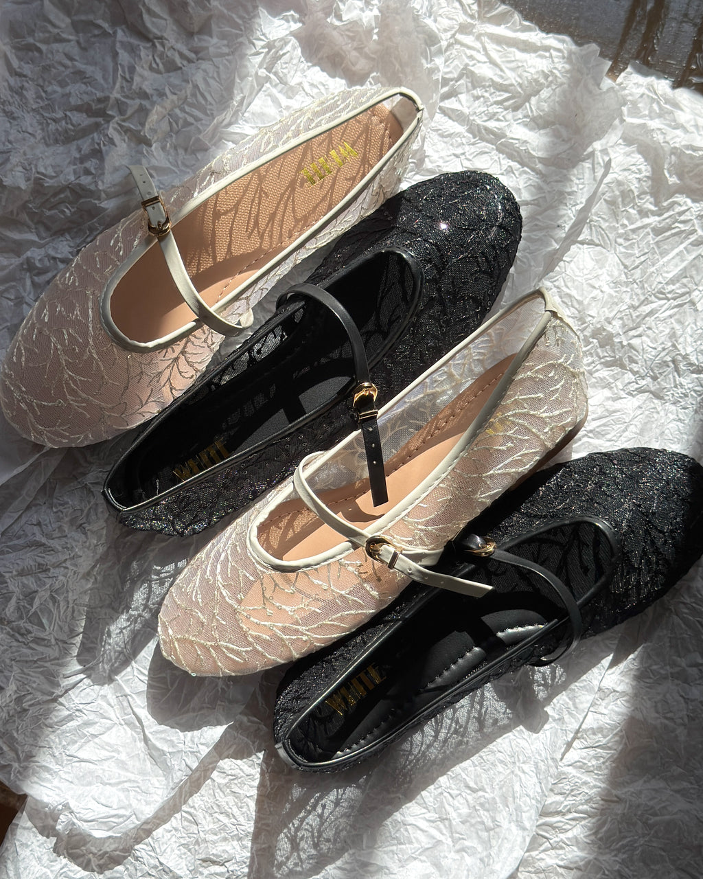 Belle Lace Ballet Flats
