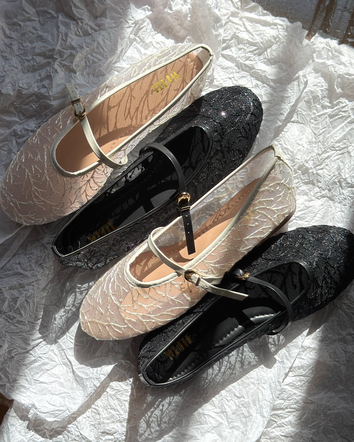 Belle Lace Ballet Flats