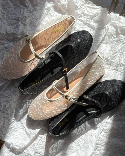 Belle Lace Ballet Flats