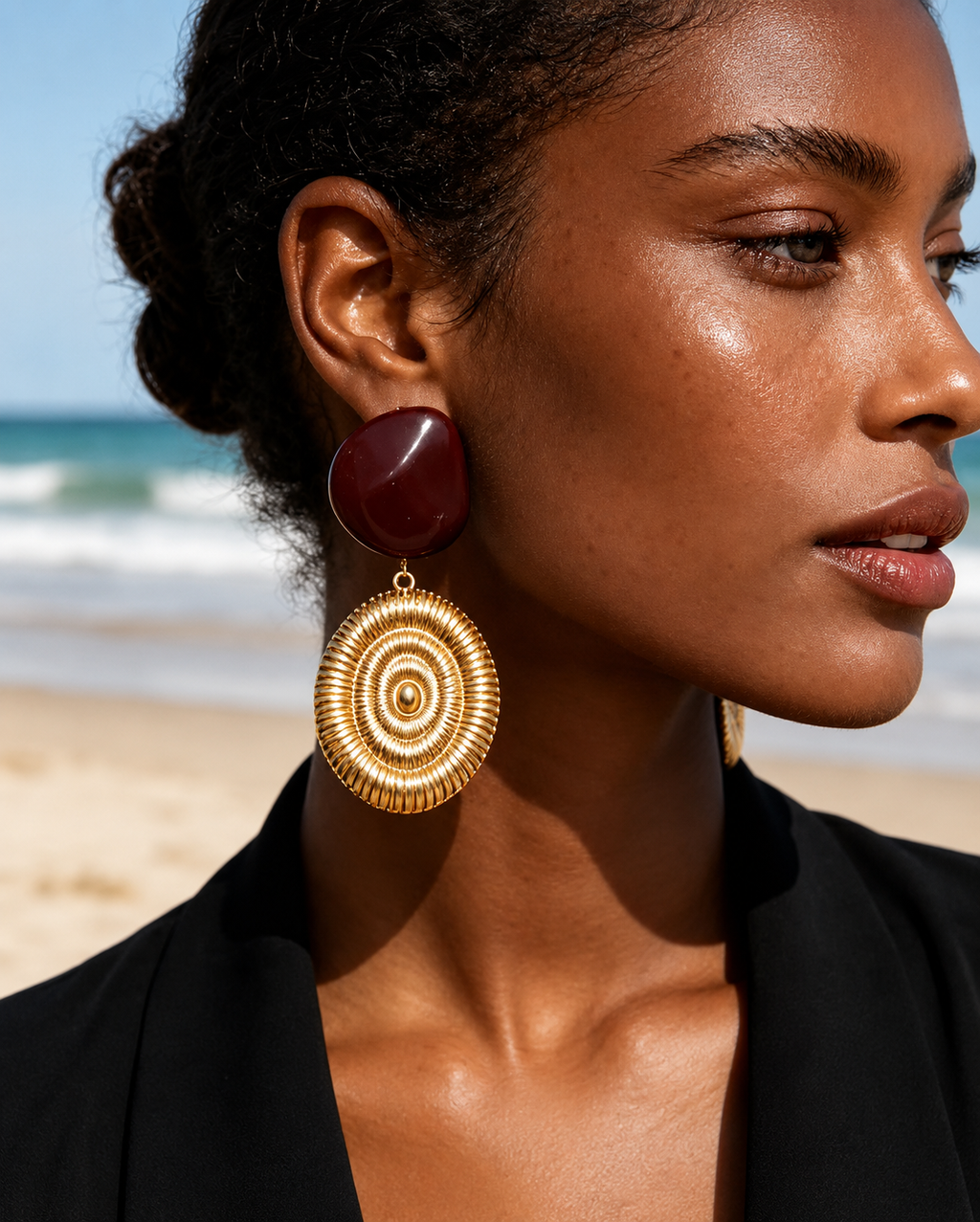 Sienna Soleil Statement Drop Earrings