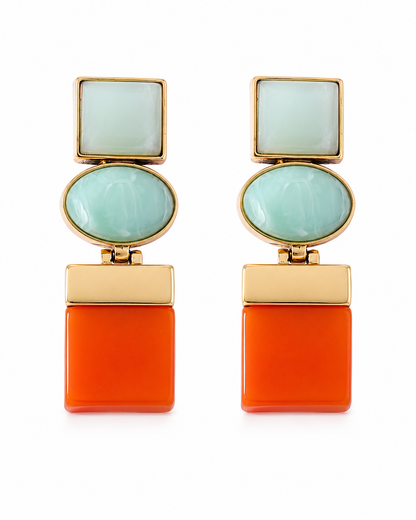Aurora Mosaic Statement Earrings