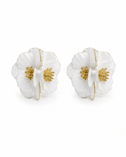 Camellia Bloom Statement Earrings