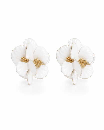 Camellia Bloom Statement Earrings