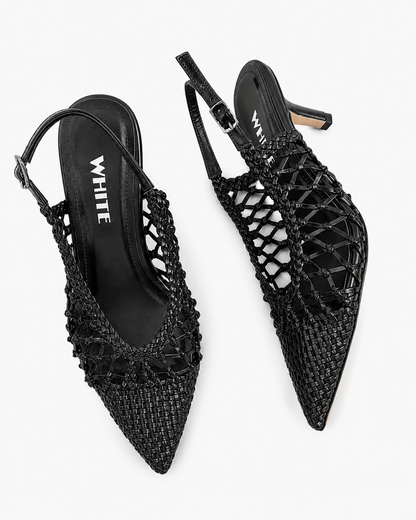 Celeste Woven Slingback Heels