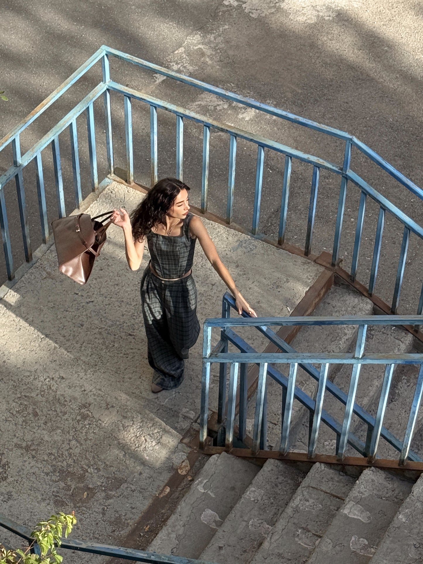 Plaid Wide-Leg Pants LONDON