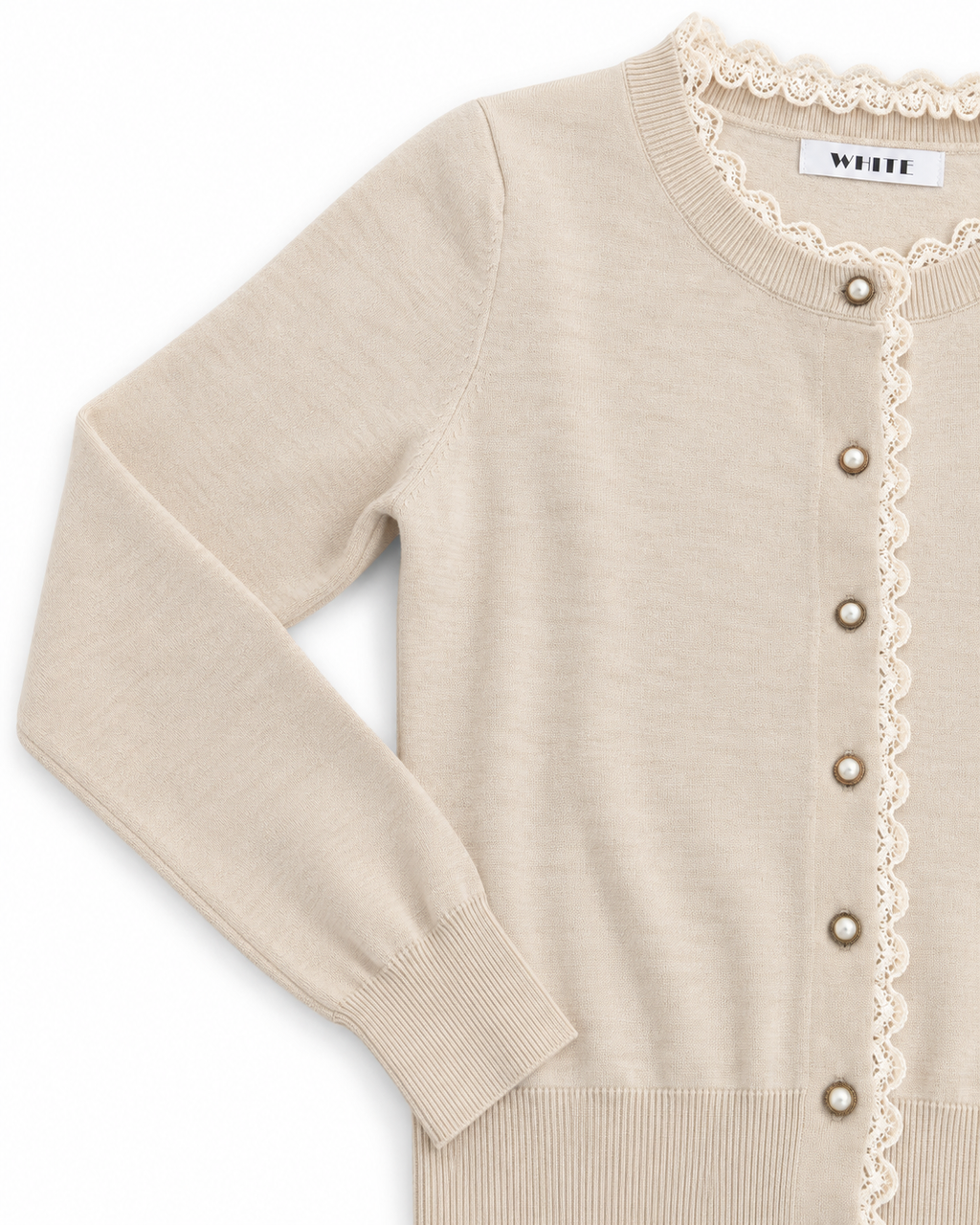 Amélie Lace Trim Cardigan
