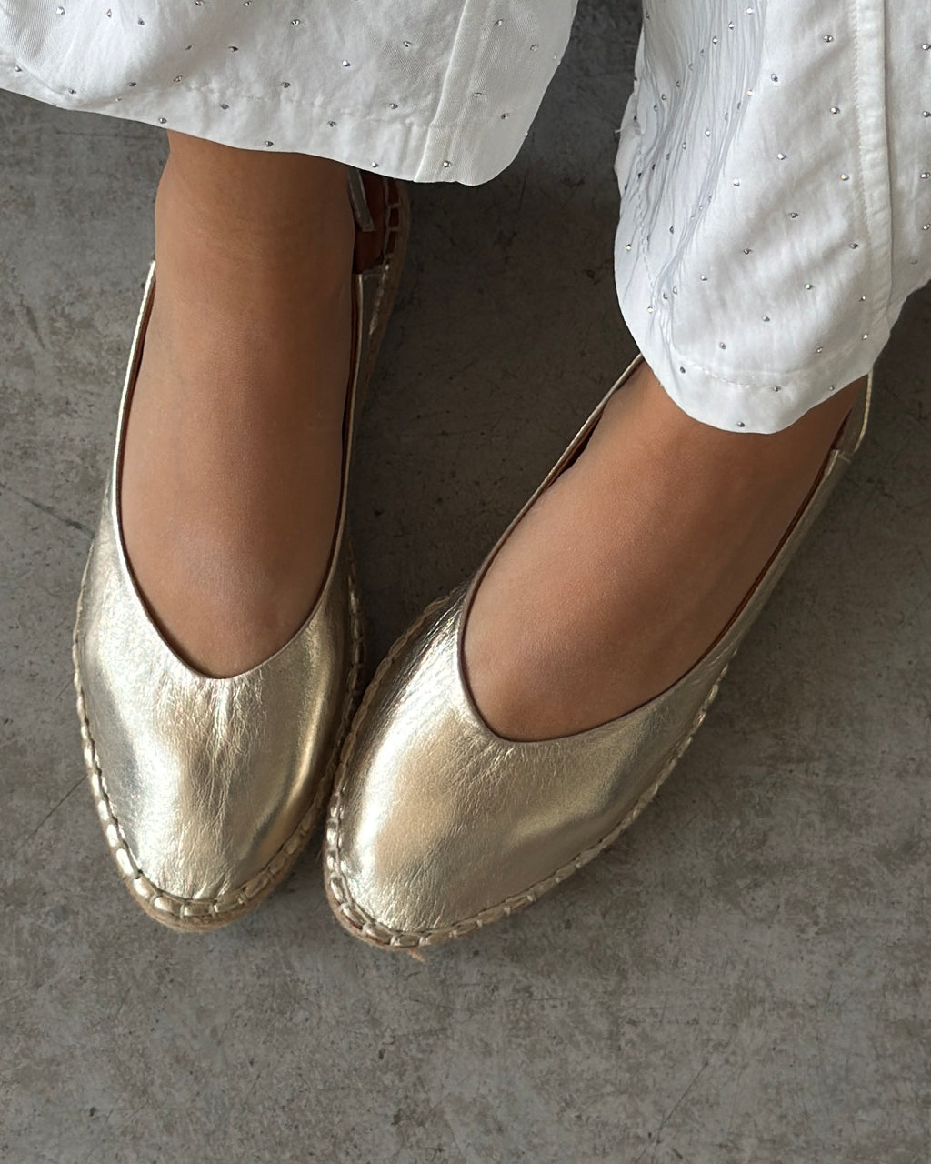 Эспадрильи Luna Metallic без каблука