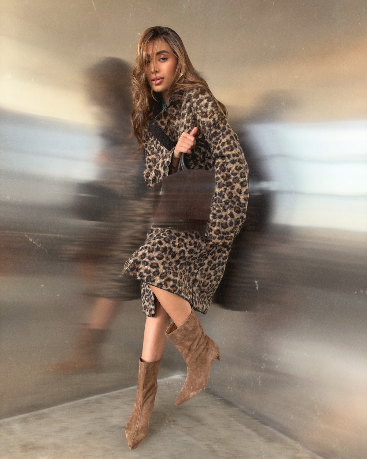 Reversible Leopard Print Coat