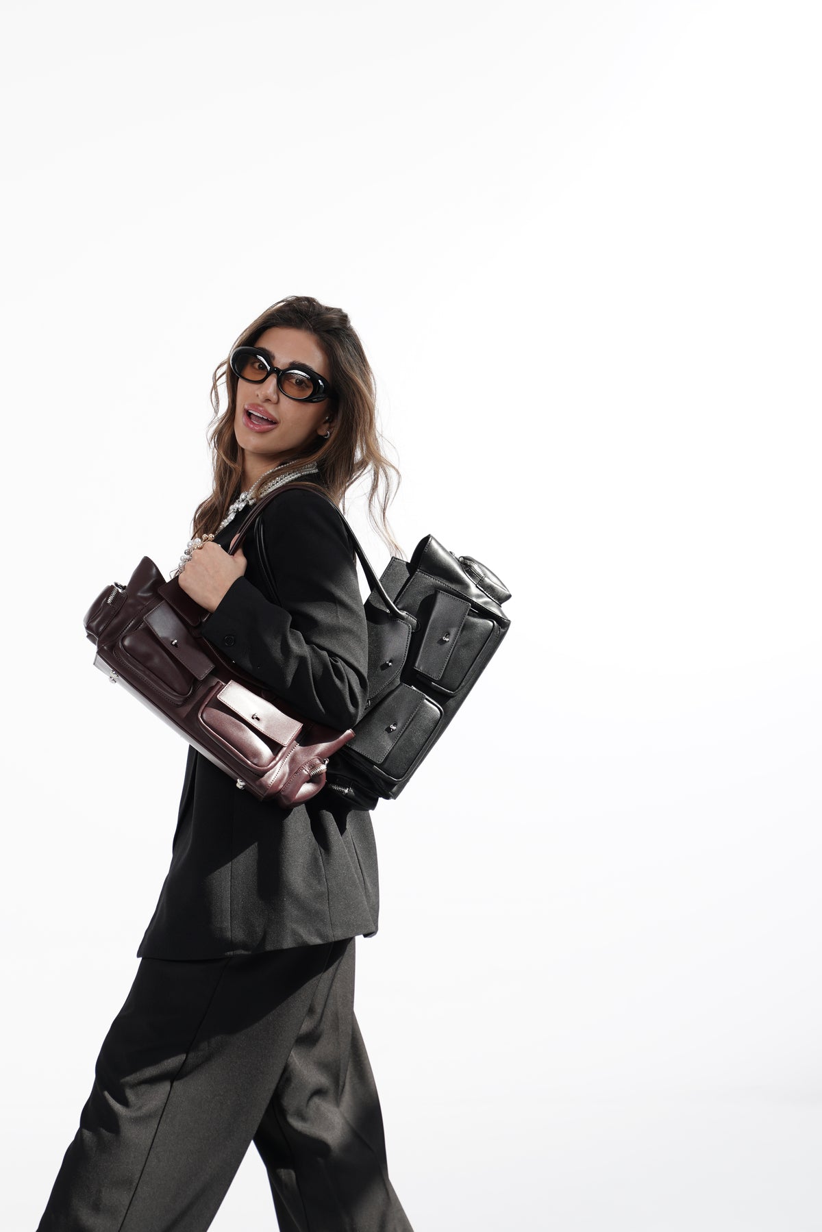 Multi-Pocket Shoulder Bag