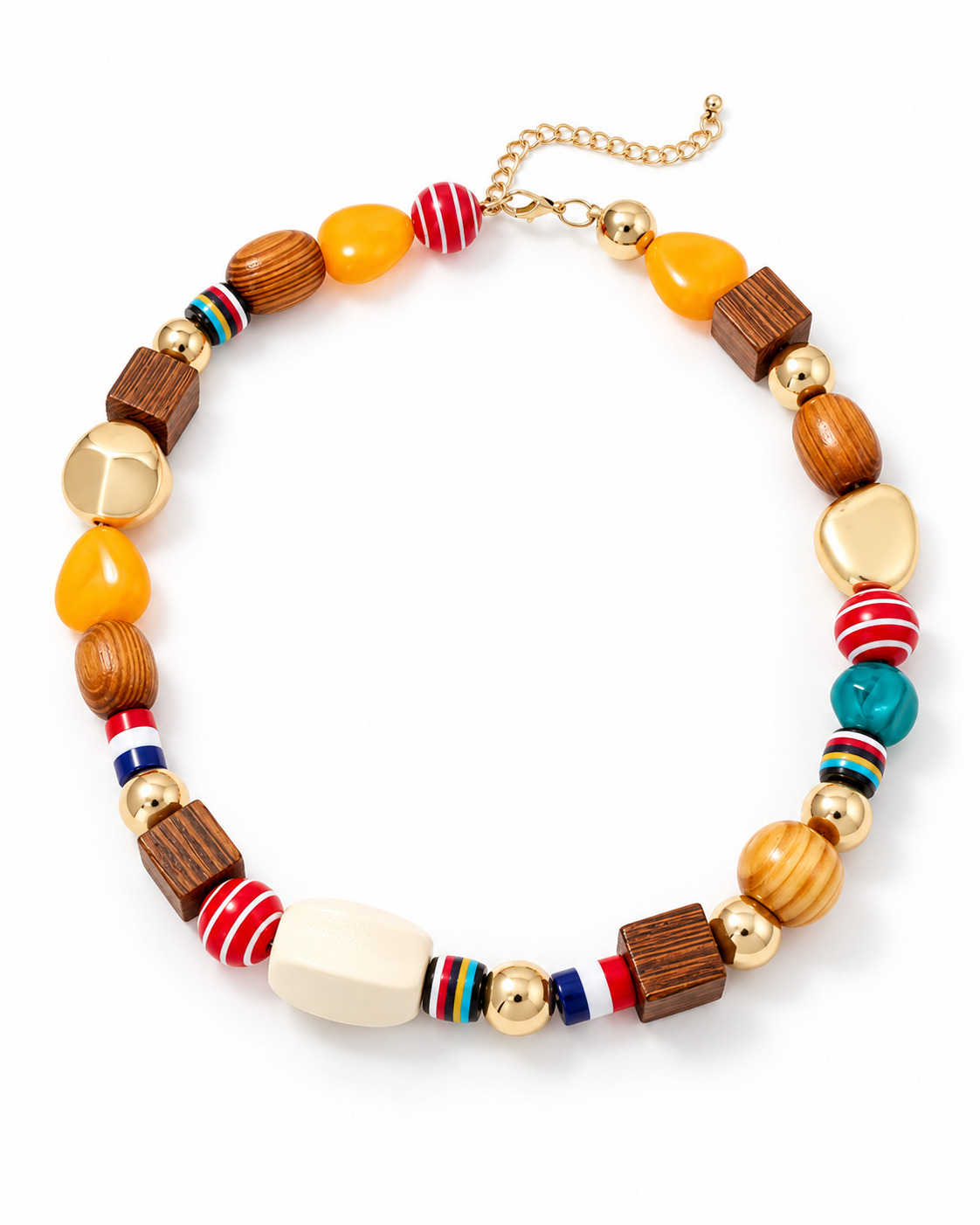 Colorful Chunky Beaded Necklace Set