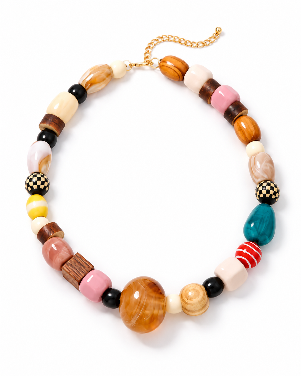 Colorful Chunky Beaded Necklace Set