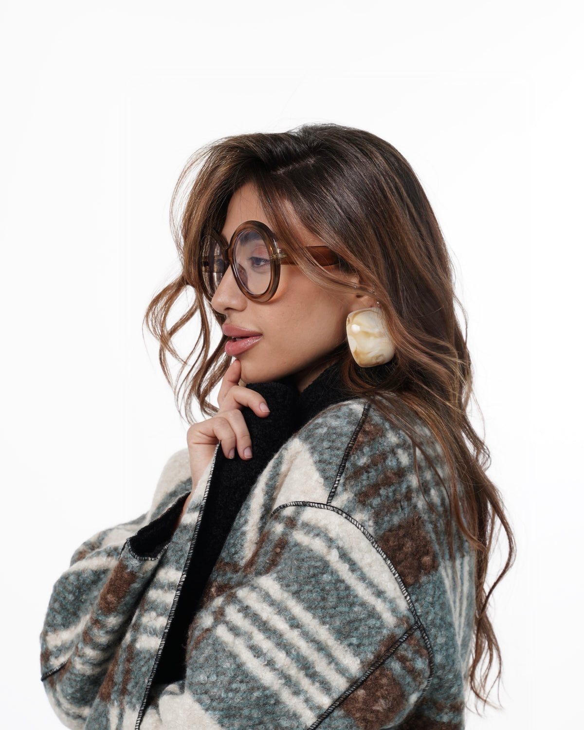 Reversible Plaid Coat