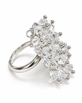 Crystal Cluster Statement Ring