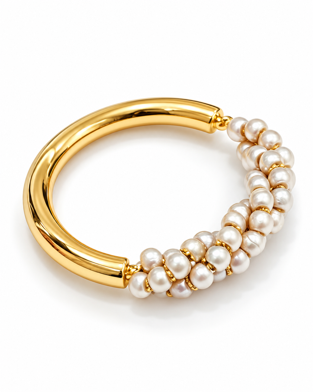 Pearl Cluster Open Ring
