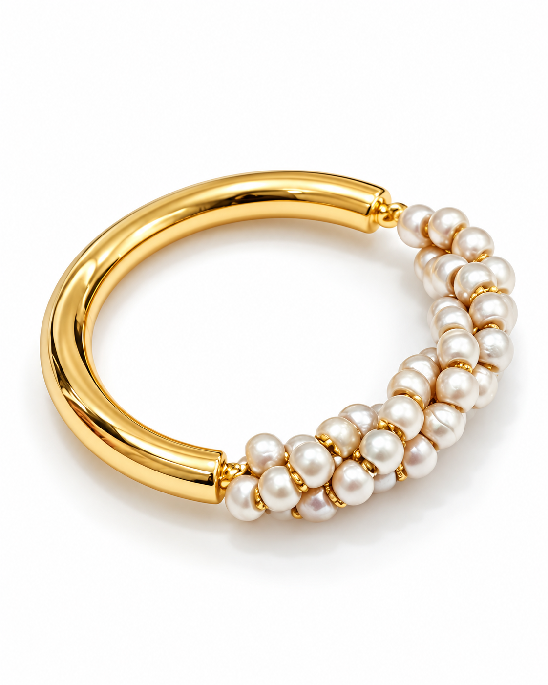 Pearl Cluster Open Ring