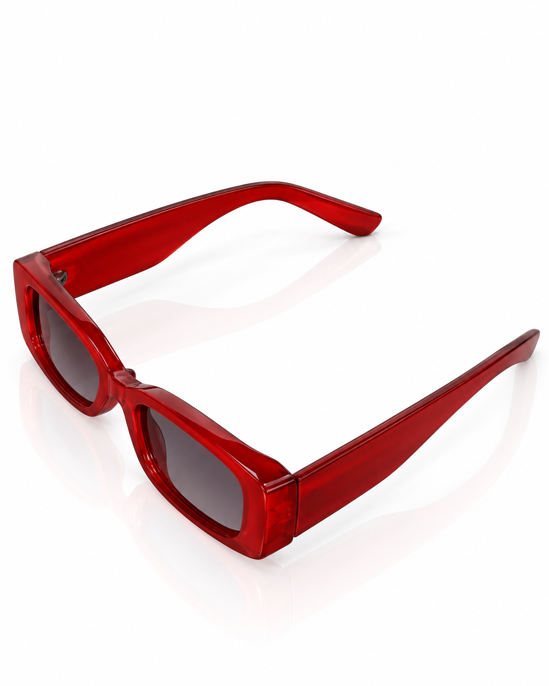 Retro Chunky Rectangle Sunglasses