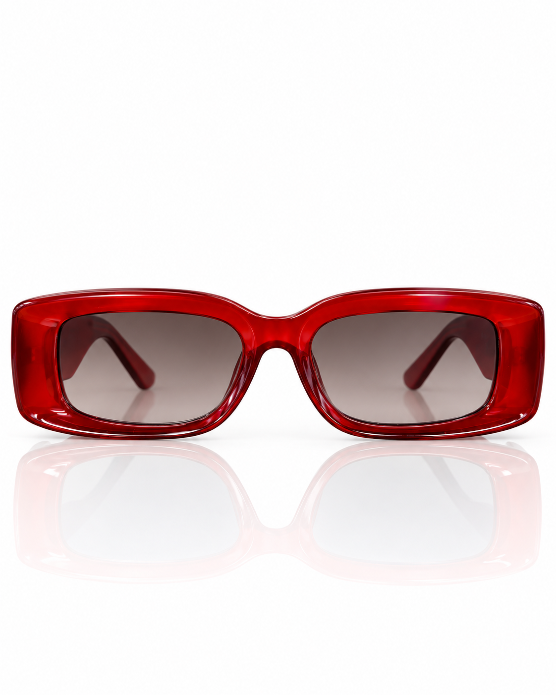 Retro Chunky Rectangle Sunglasses