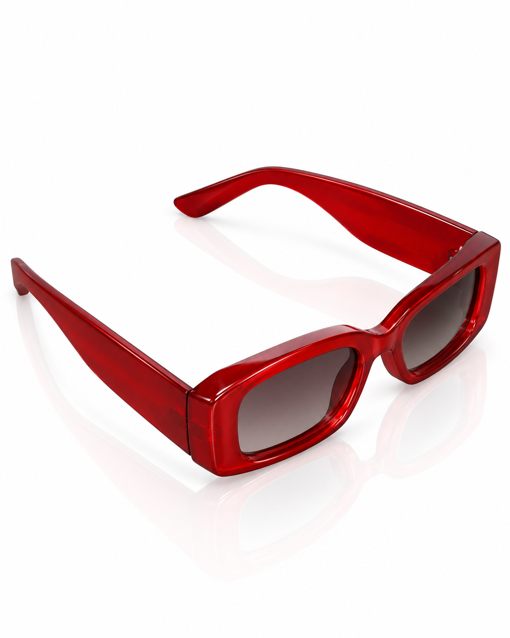 Retro Chunky Rectangle Sunglasses