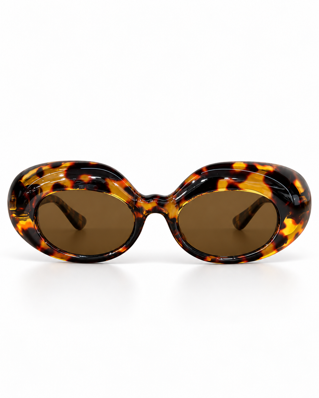Oversized Retro Oval Sunglasses
