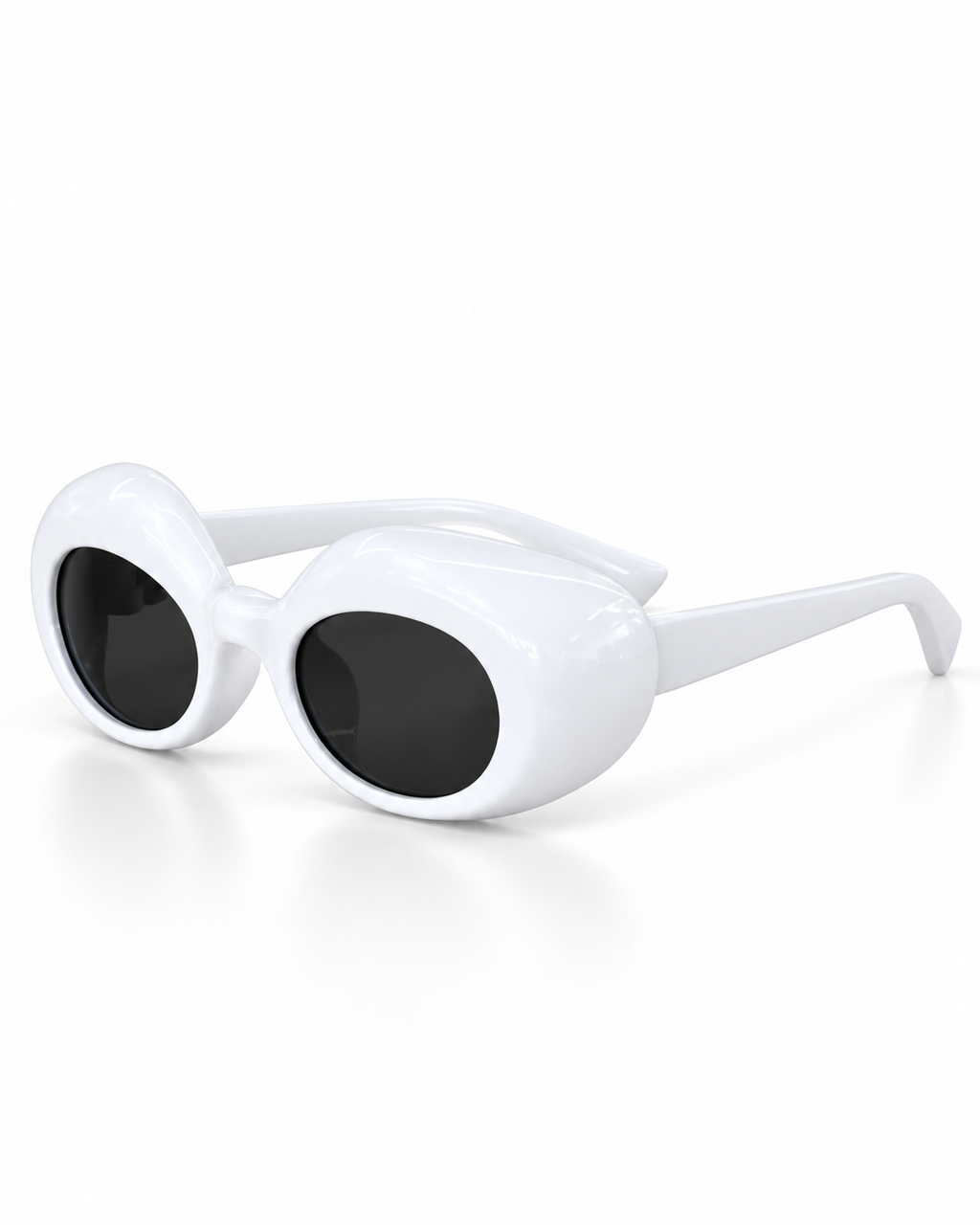 Oversized Retro Oval Sunglasses