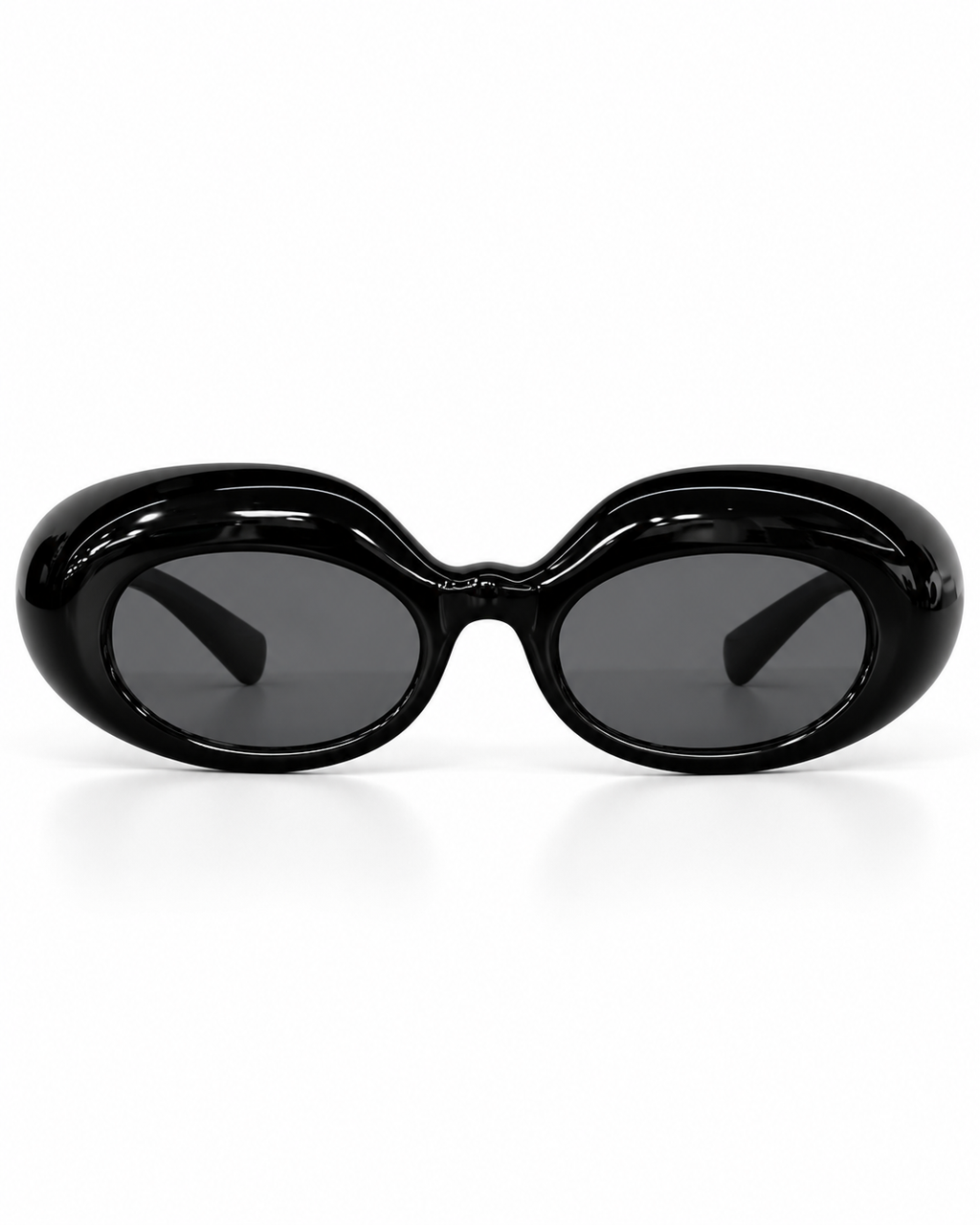 Oversized Retro Oval Sunglasses