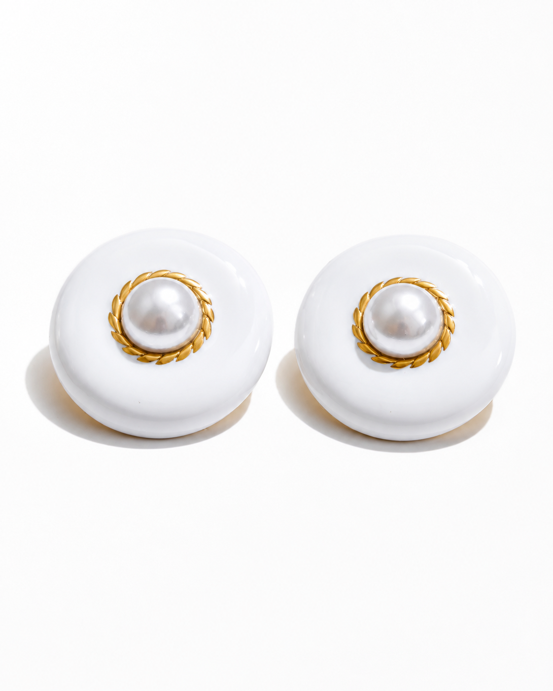 Aurora Pearl Statement Stud Earrings