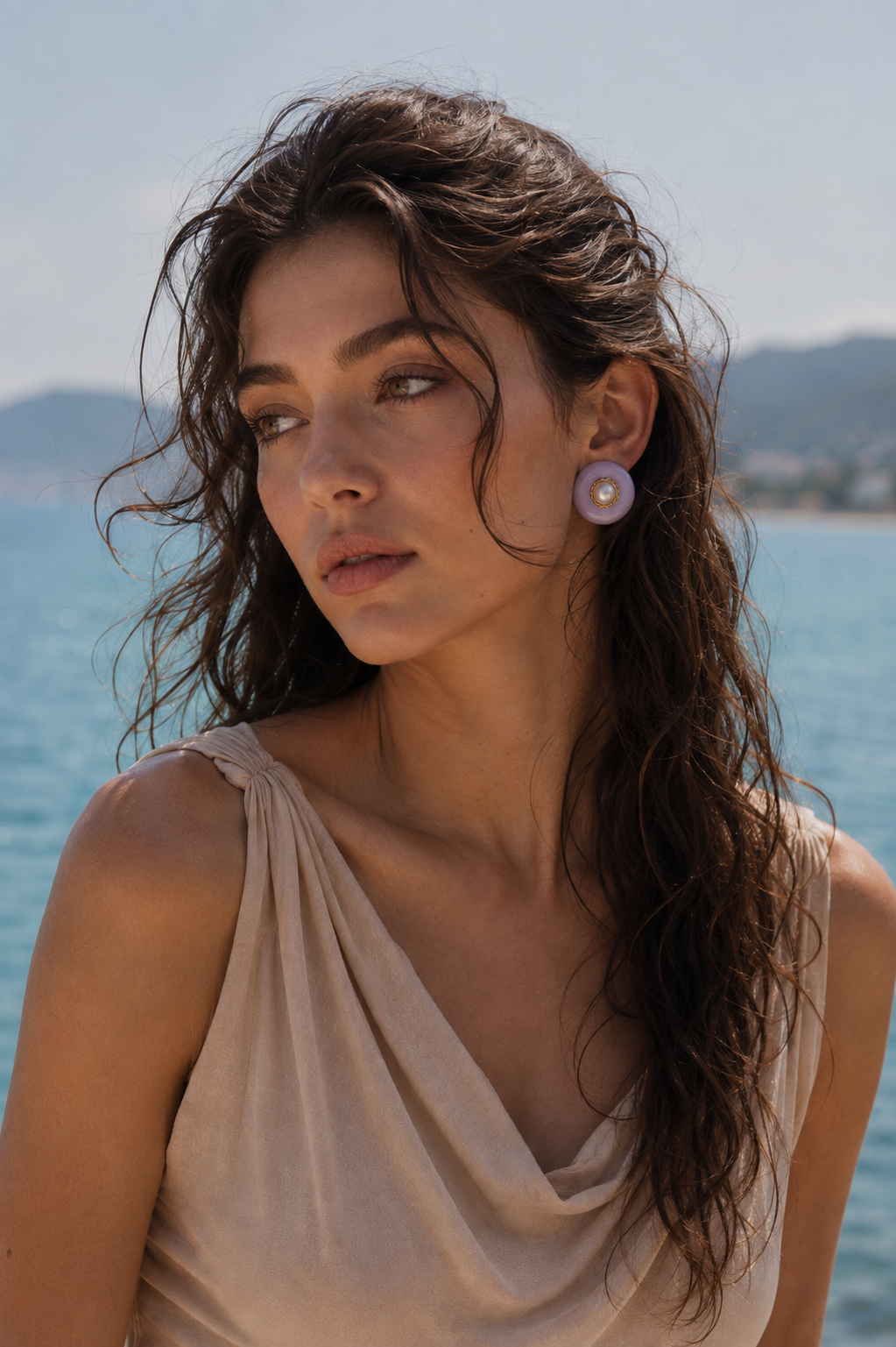 Aurora Pearl Statement Stud Earrings