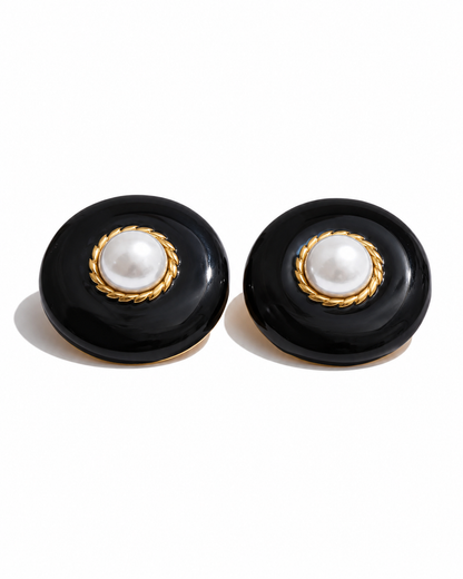 Aurora Pearl Statement Stud Earrings