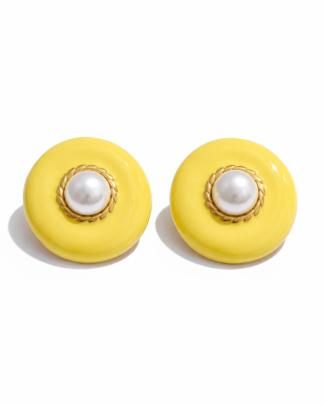 Aurora Pearl Statement Stud Earrings