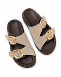 Женские шлепанцы Luna Double Buckle Comfort