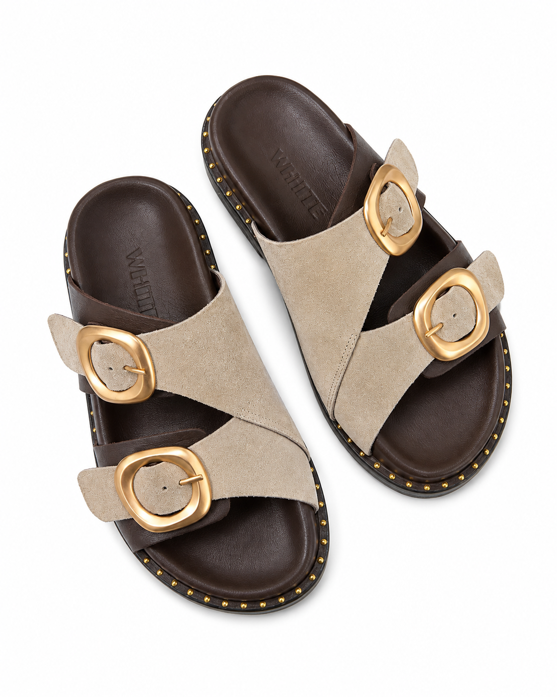 Luna Double Buckle Comfort Slides