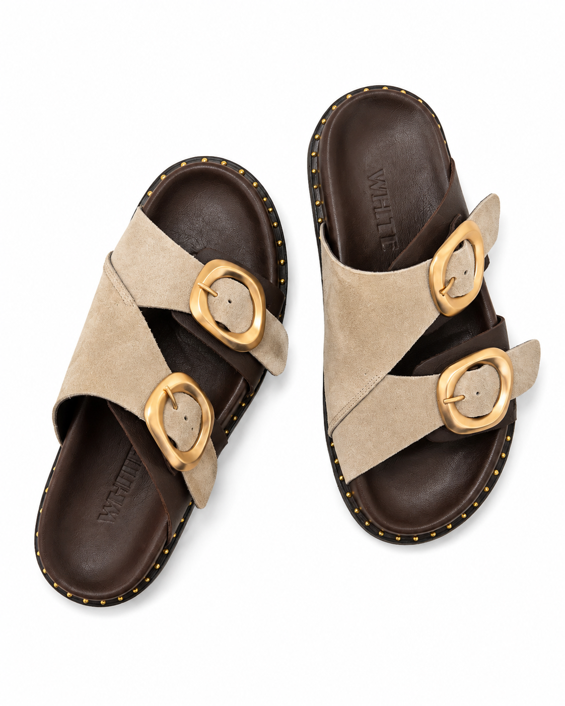 Luna Double Buckle Comfort Slides