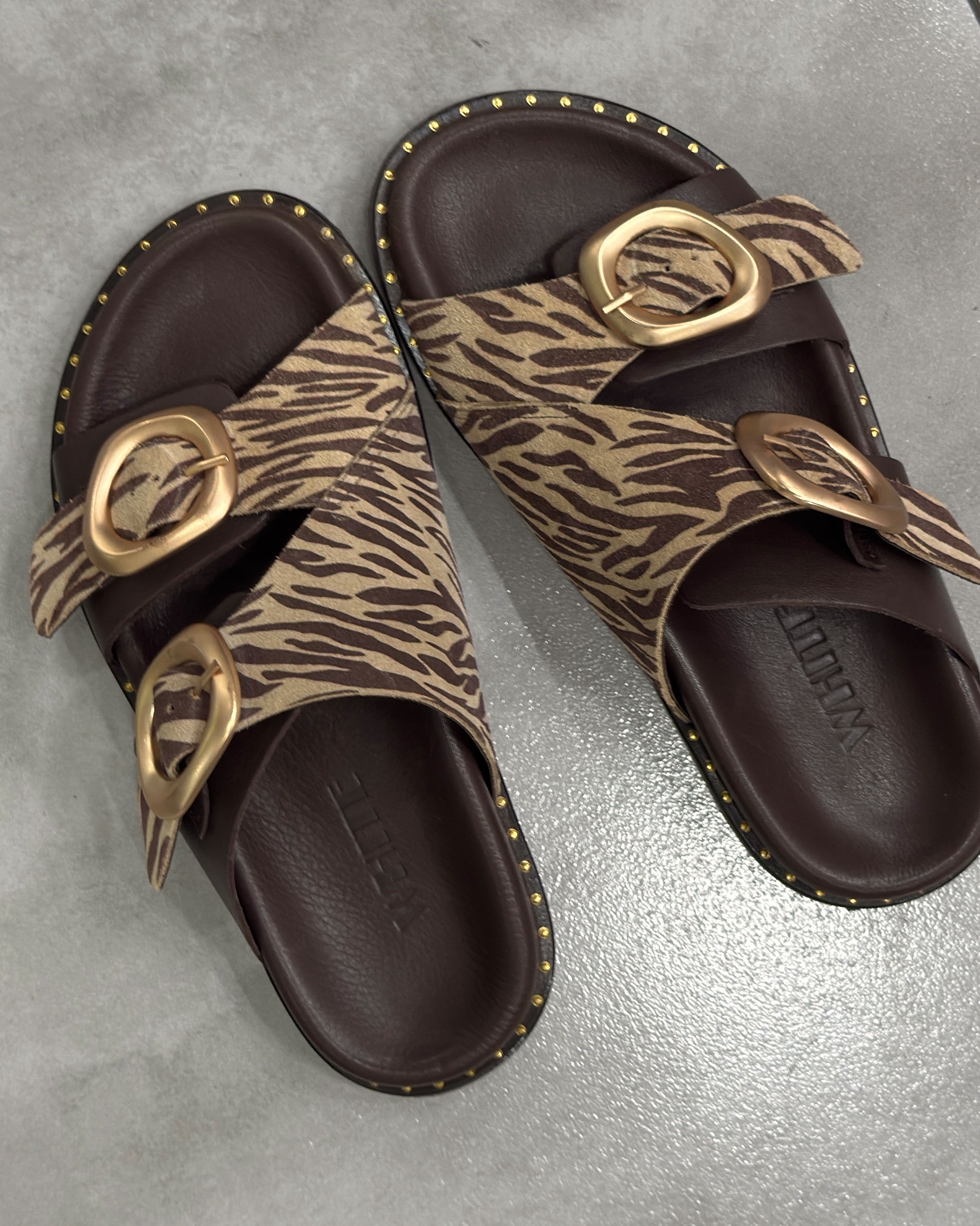 Женские шлепанцы Luna Double Buckle Comfort