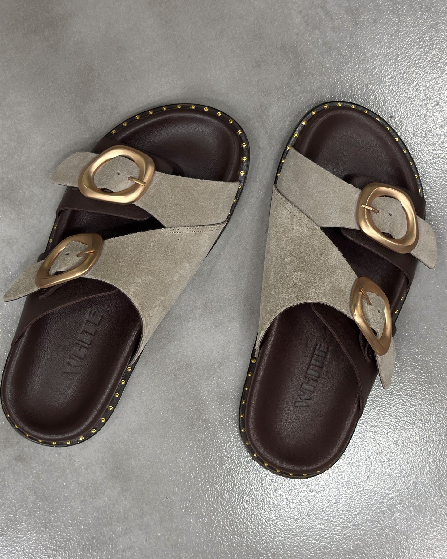 Luna Double Buckle Comfort Slides