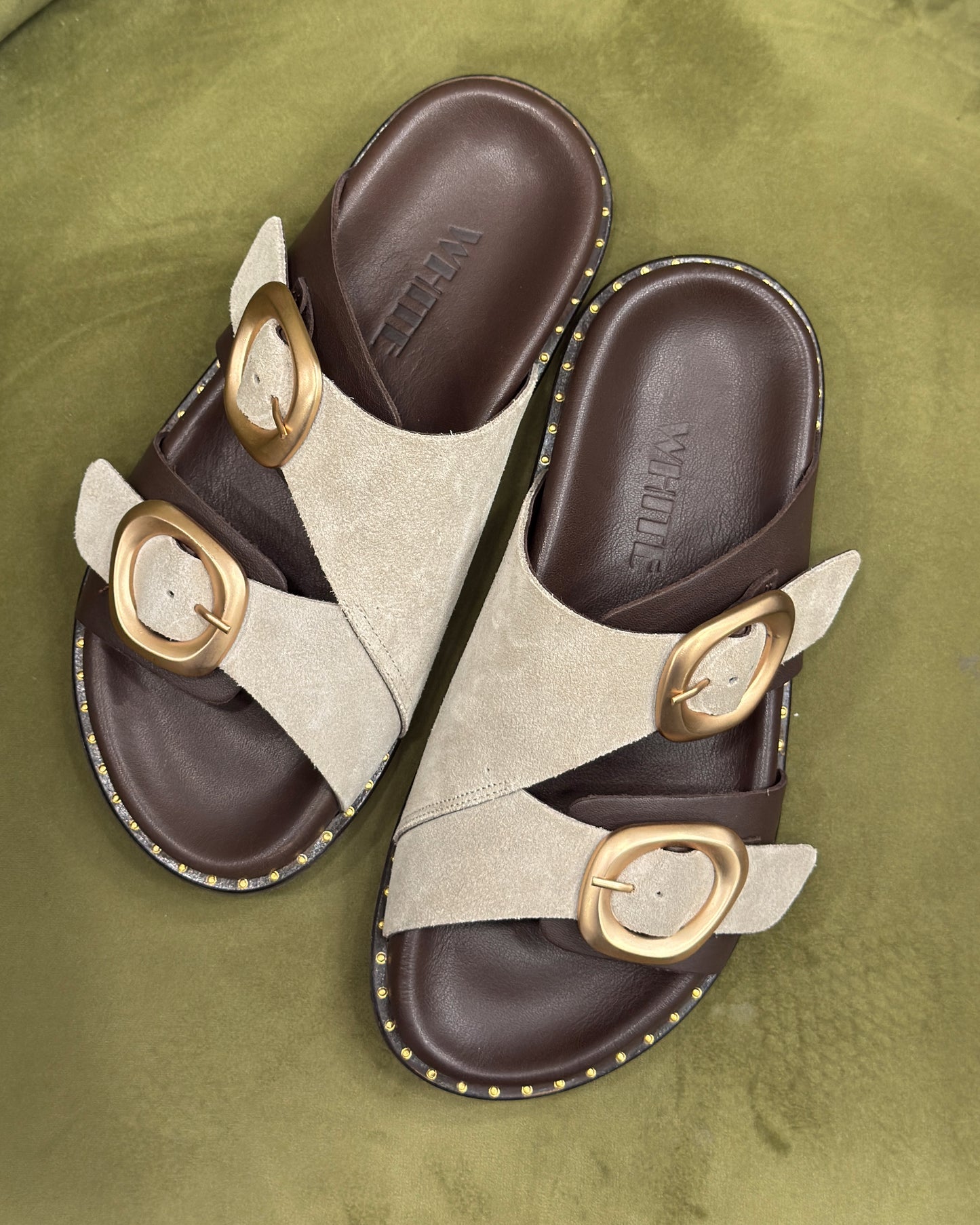 Luna Double Buckle Comfort Slides