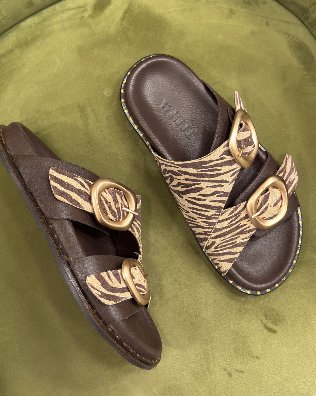 Женские шлепанцы Luna Double Buckle Comfort