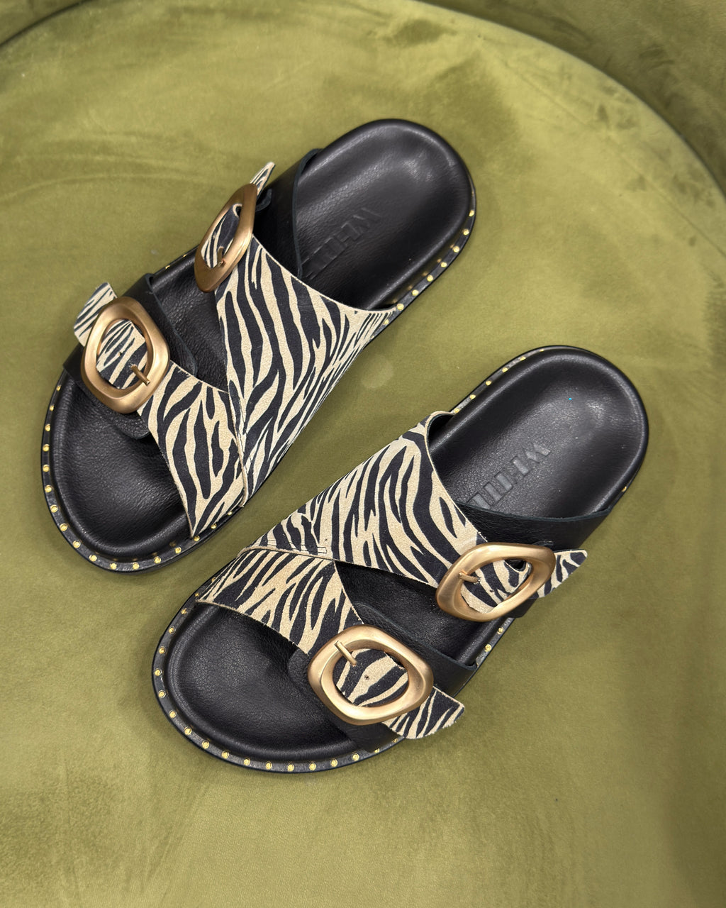 Женские шлепанцы Luna Double Buckle Comfort