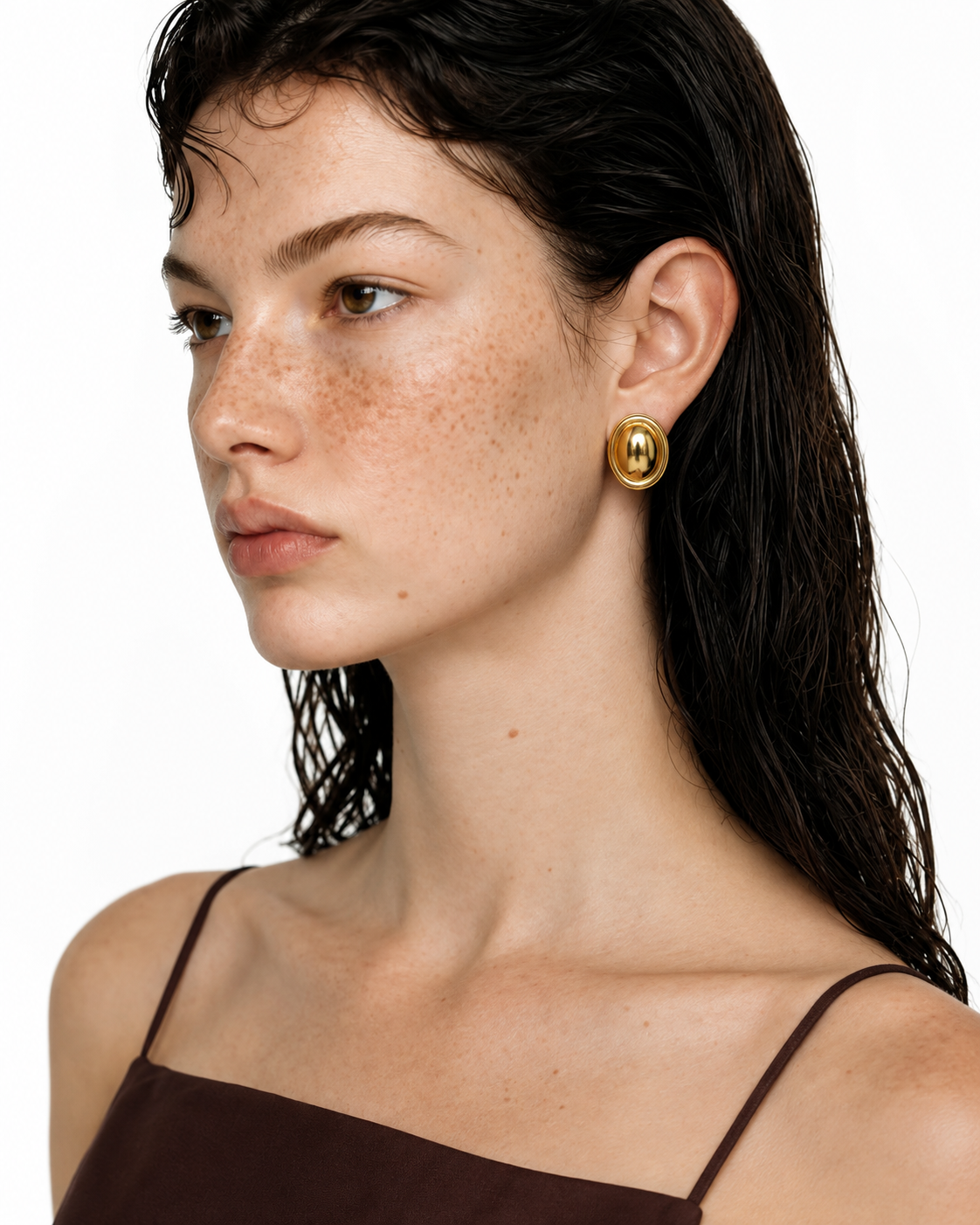 Aurora Oval Statement Earrings