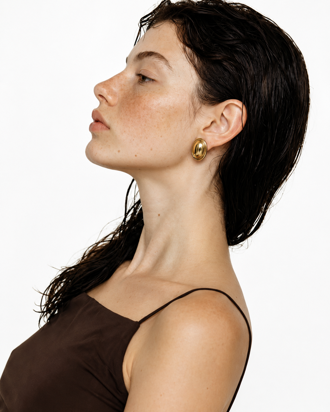 Aurora Oval Statement Earrings