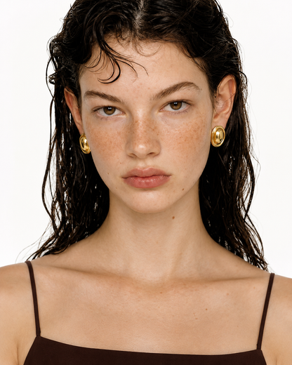 Aurora Oval Statement Earrings
