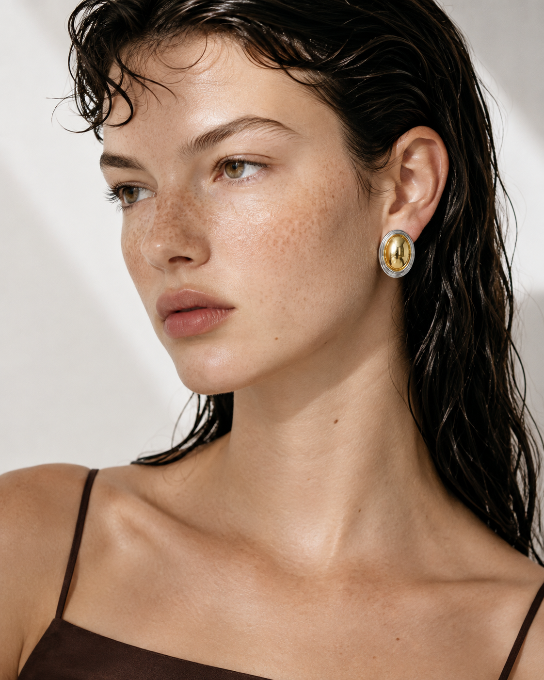 Aurora Oval Statement Earrings