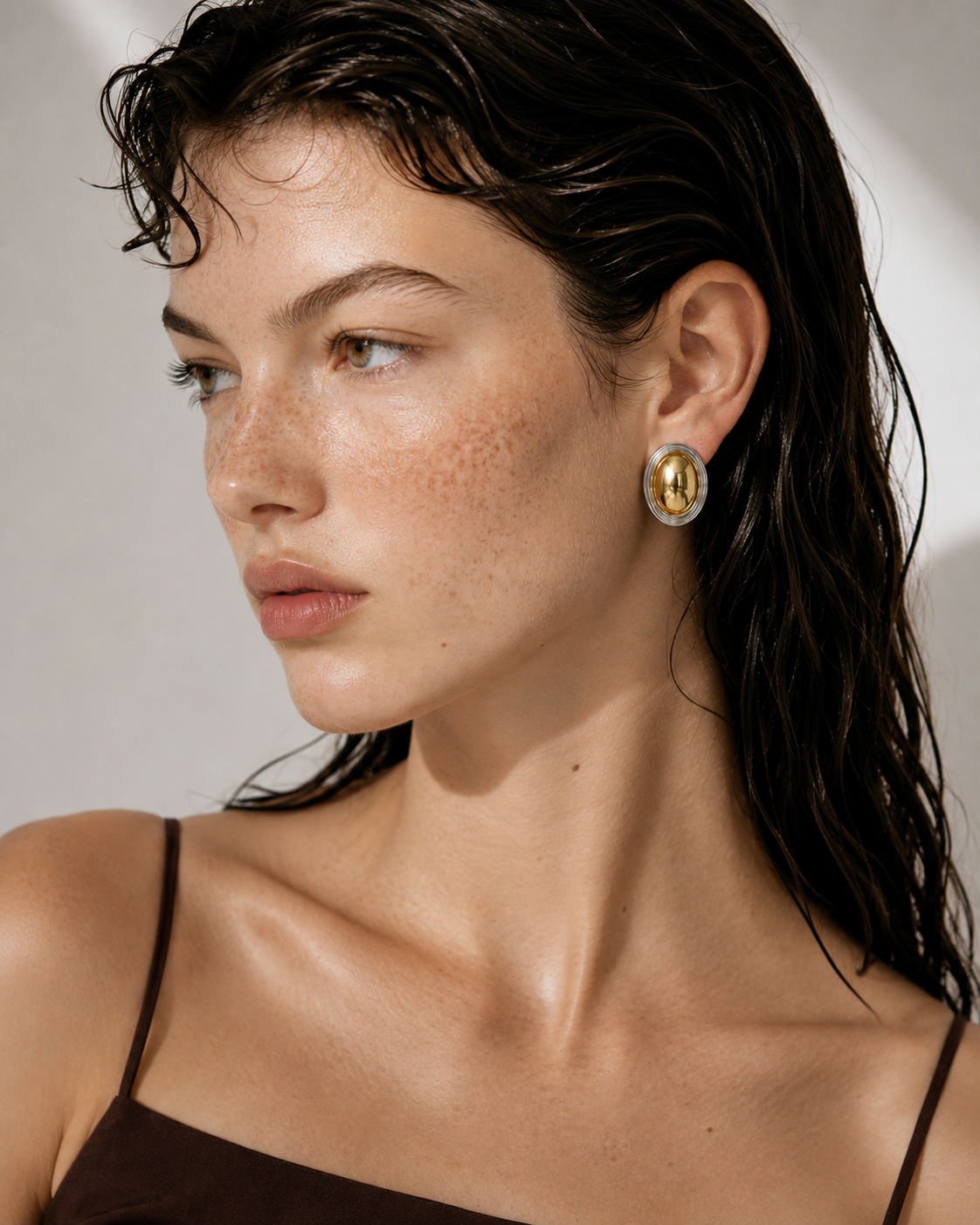 Aurora Oval Statement Earrings