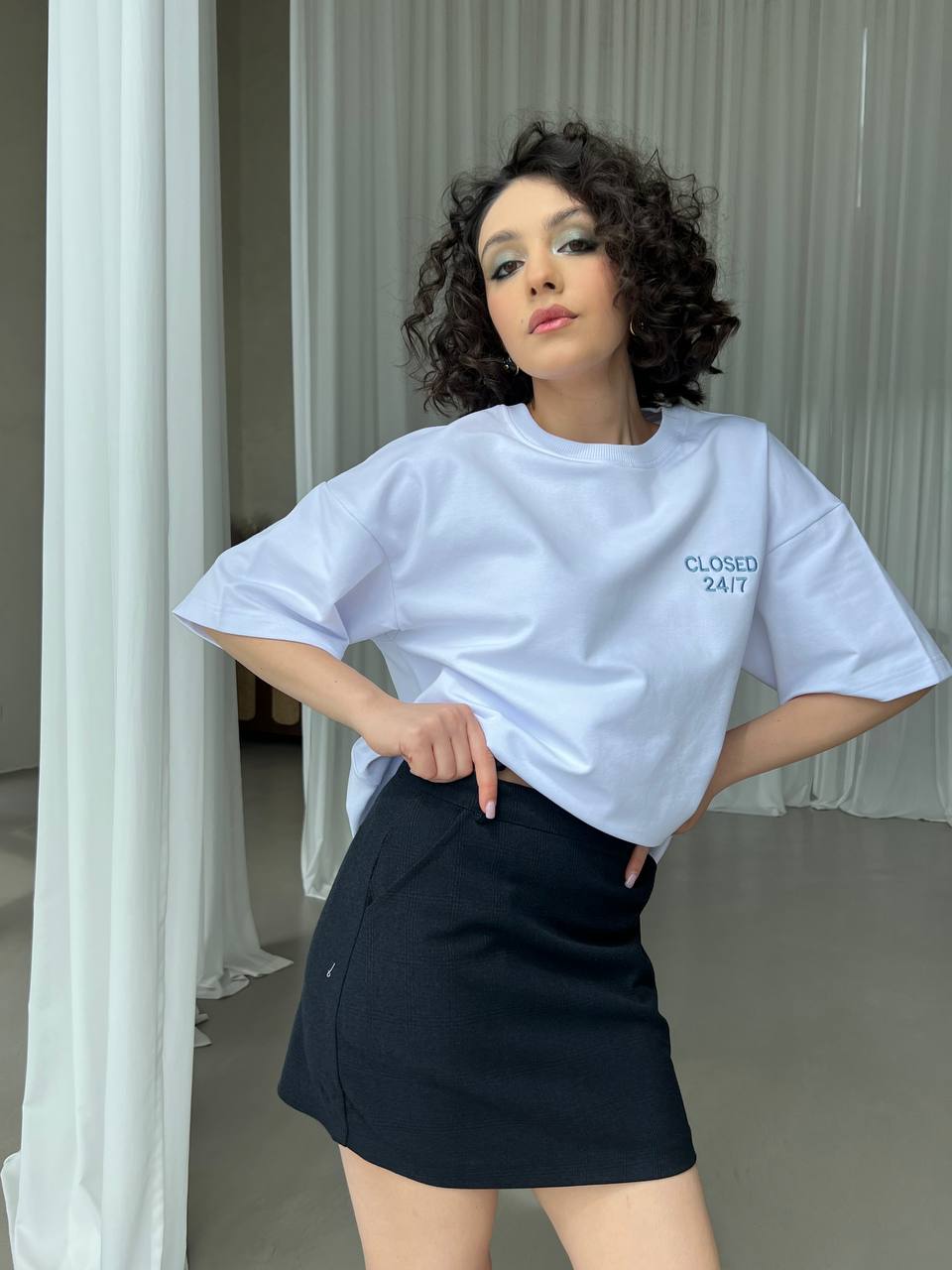 Բամբակյա Լայնեզր Շապիկ 24/7