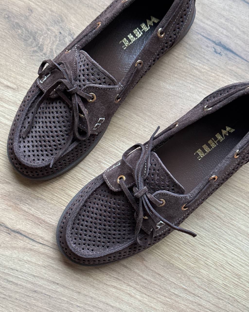 Sahara Breeze Perforated Suede Loafers