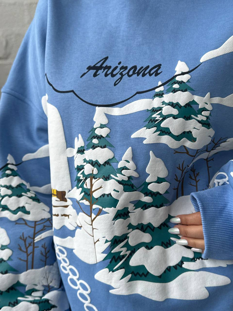 "Arizona" fleece sweatshirt - White Store Armenia