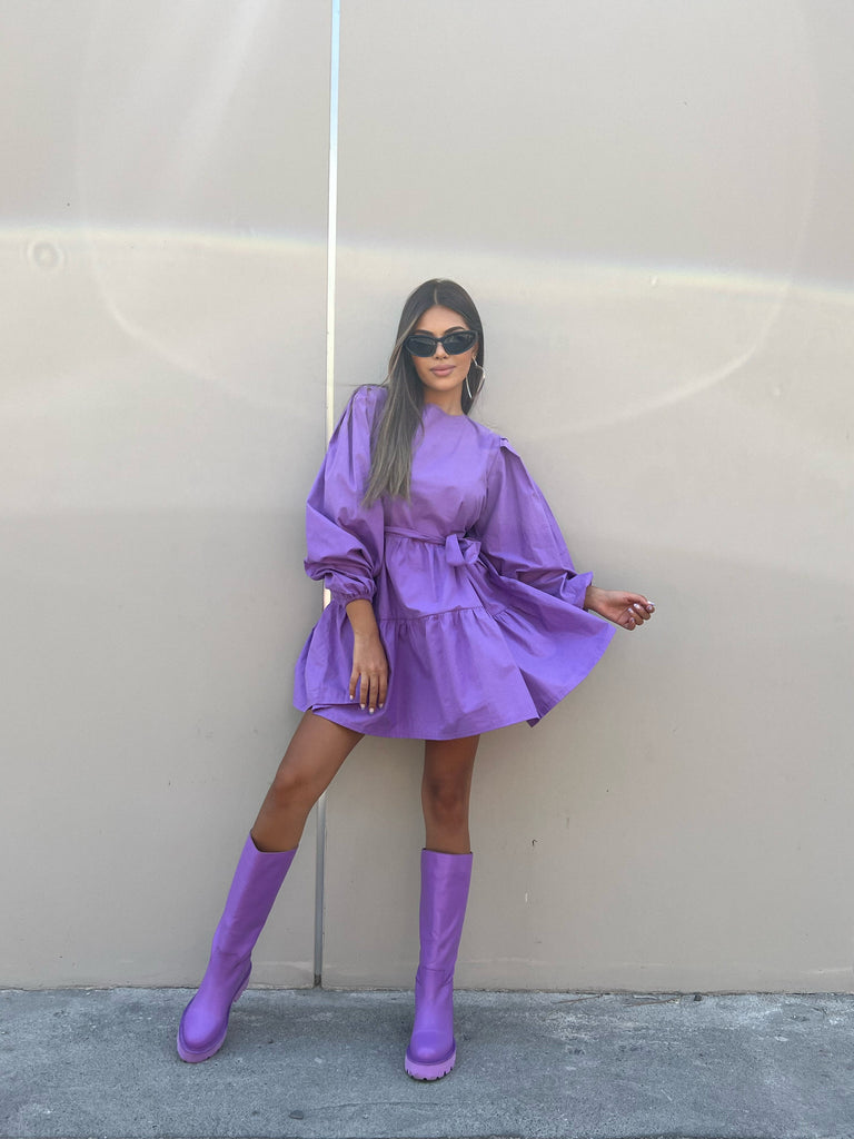 Balloon sleeves dress - White Store Armenia