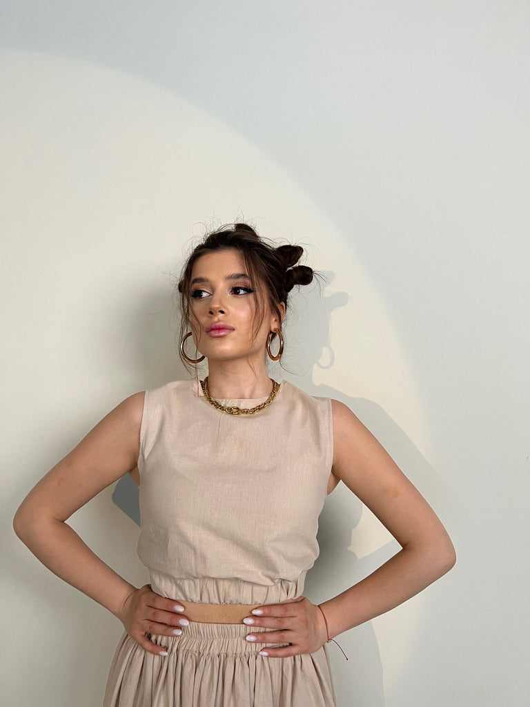 Basic cropped top - White Store Armenia
