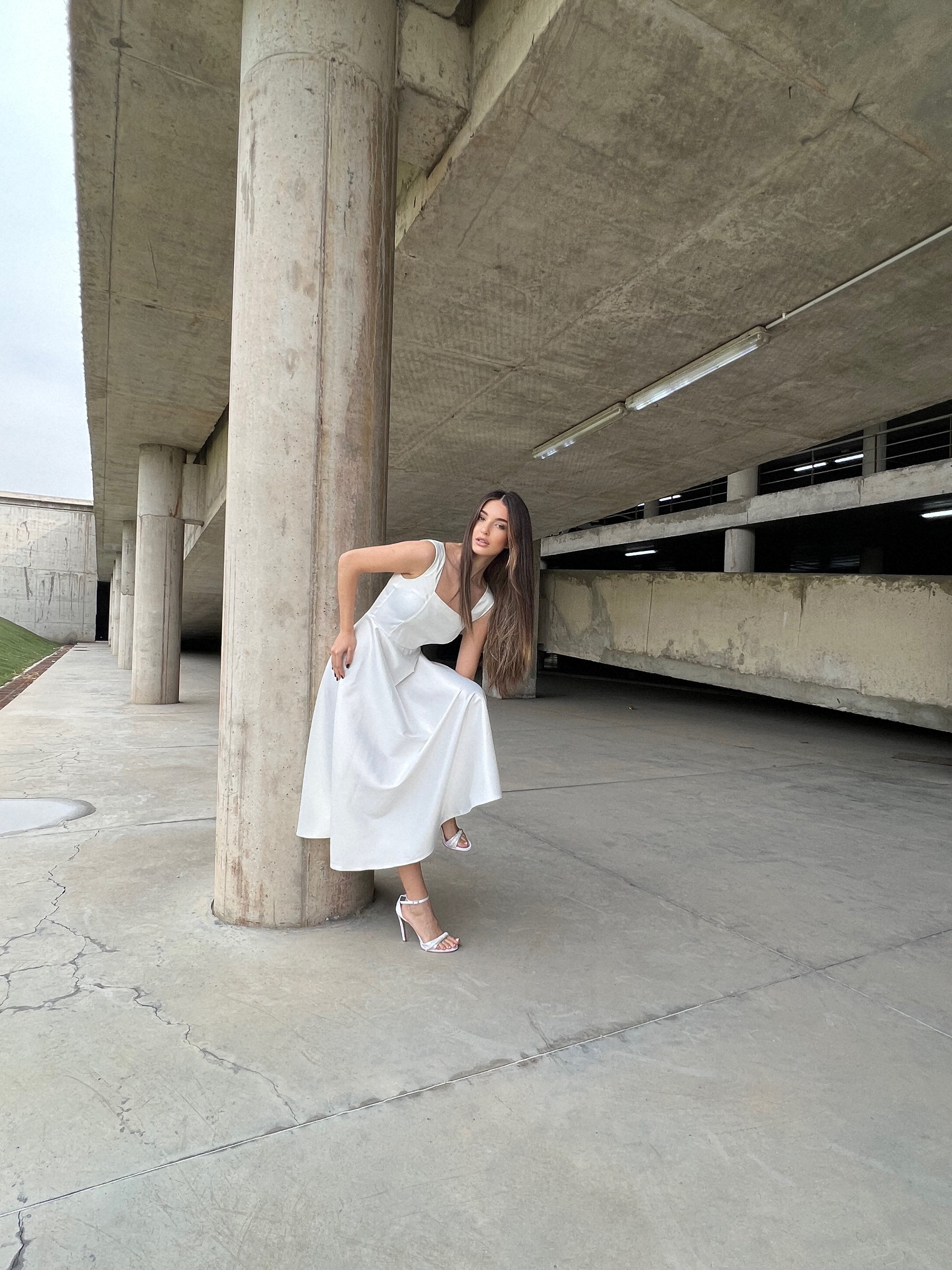 Basic midi dress - White Store Armenia