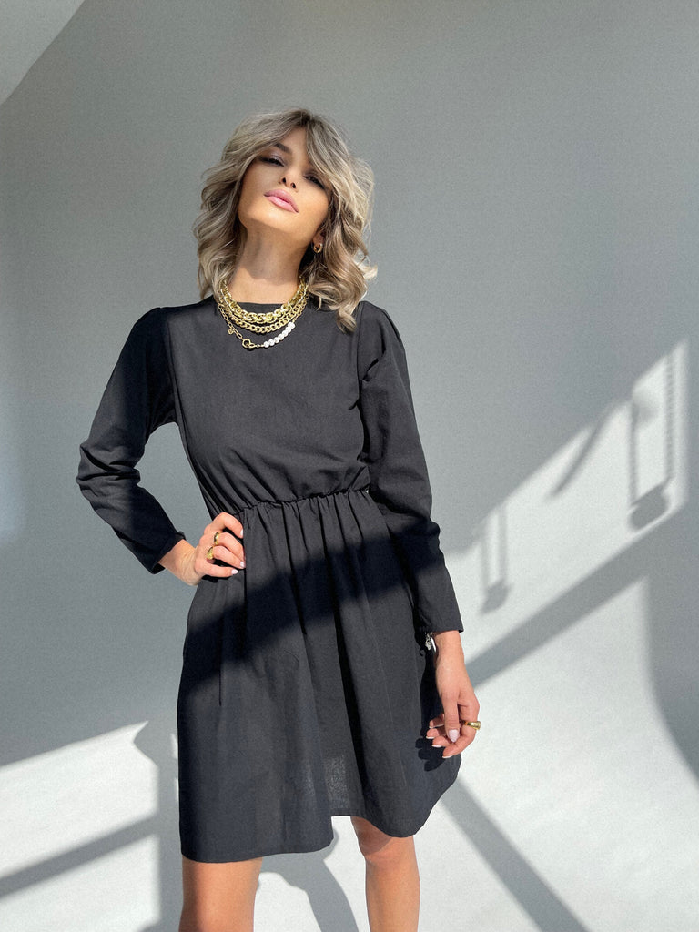 Black long sleeve dress - White Store Armenia