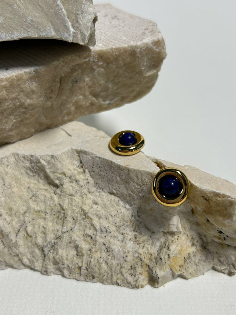 Blue stone earrings - White Store Armenia
